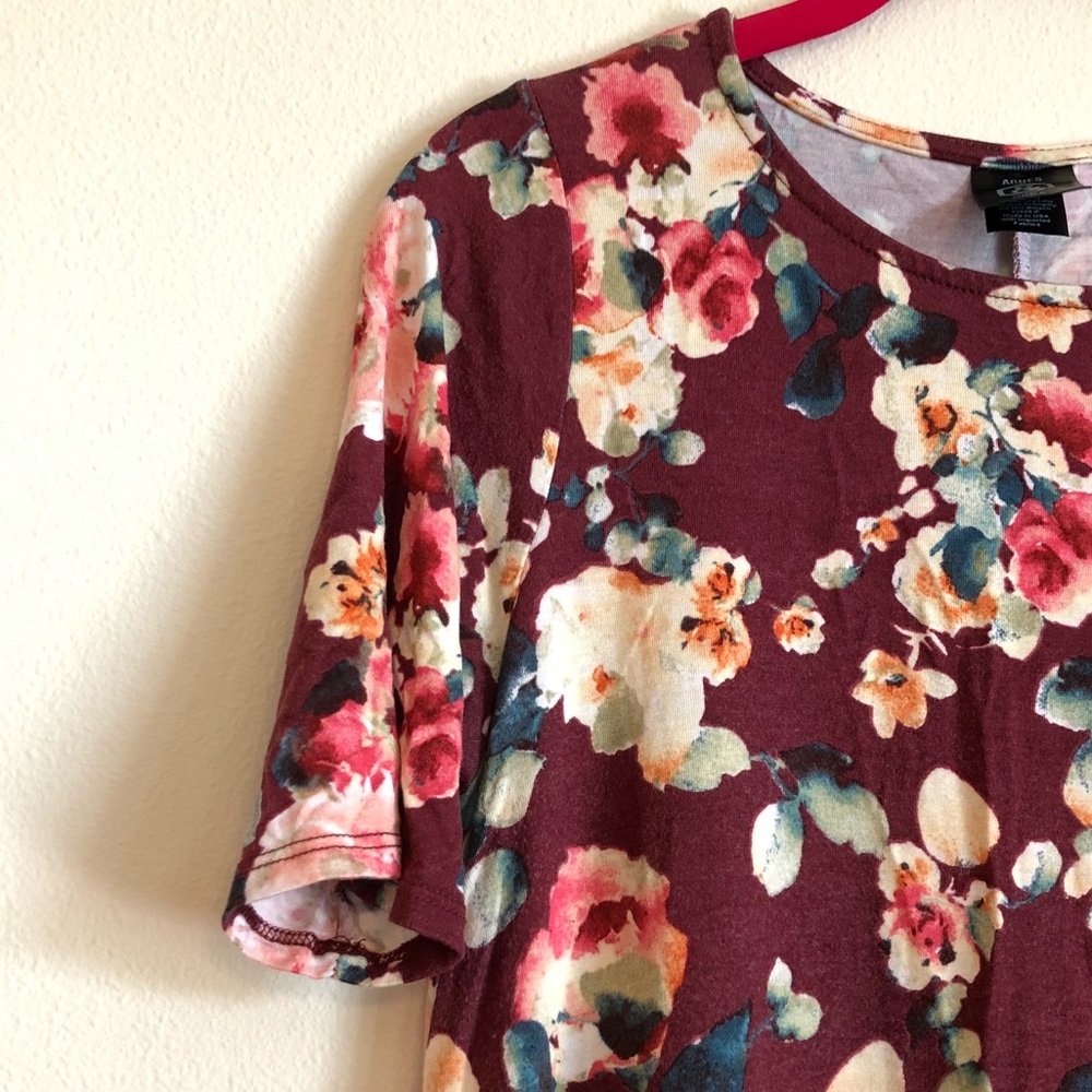 Agnes & Dora Floral Ruffle Tunic, Small